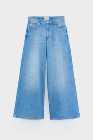 Kae wide jeans (252 / G / MD BLUE BLEACH)