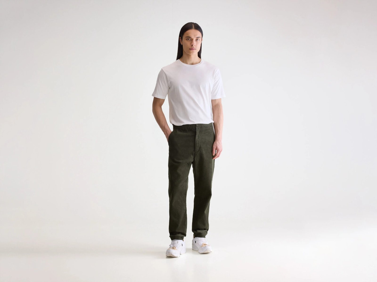 Paynt corduroy trousers (252 / M / DARK OLIVE)