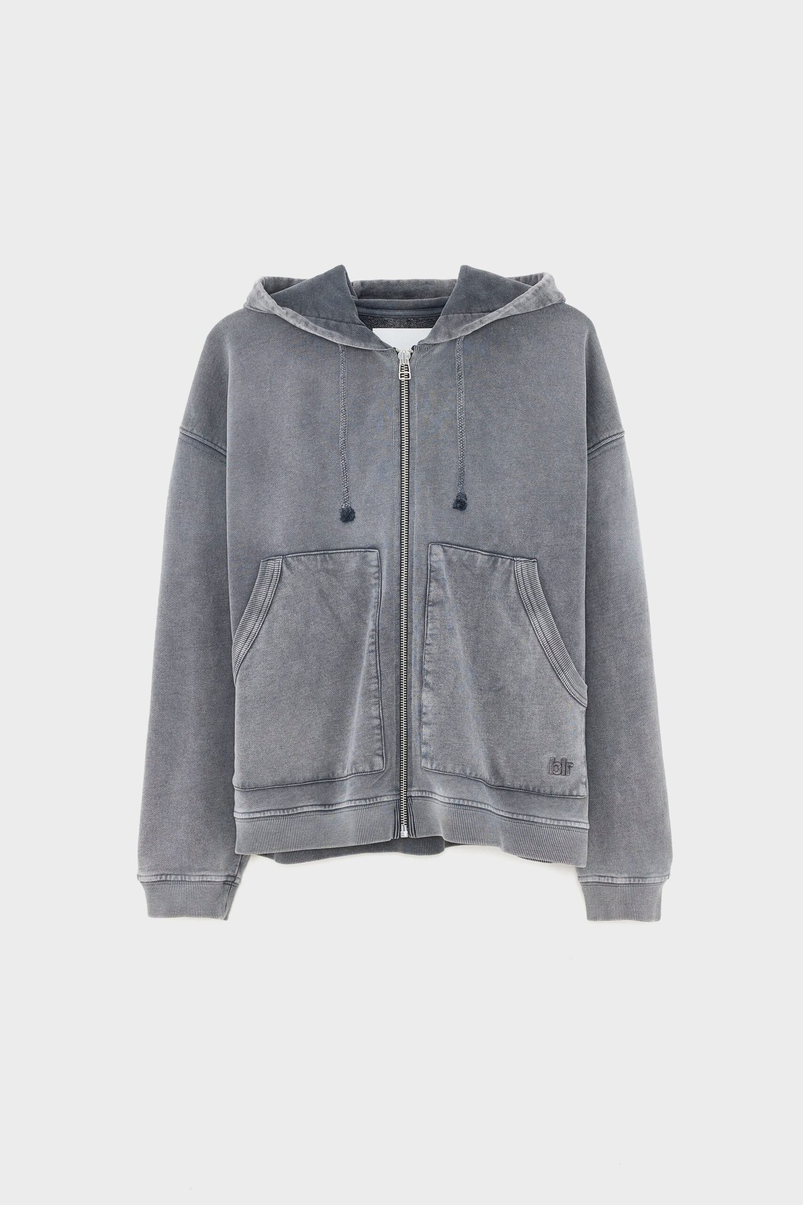 Falkon zip-up hoodie (252 / M / BLACK BLUE) - Image 7