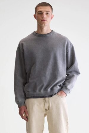 Fabien crewneck sweatshirt (252 / M / BLACK BLUE)