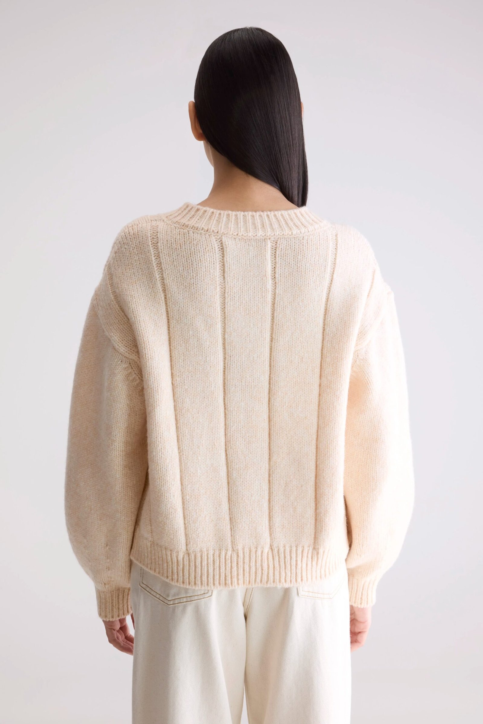 Dico chunky cardigan (252 / W / IVORY) - Image 4