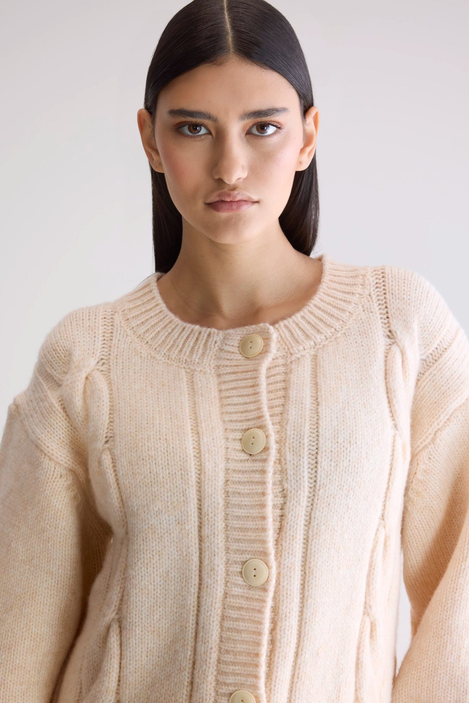 Dico chunky cardigan (252 / W / IVORY) - Image 5