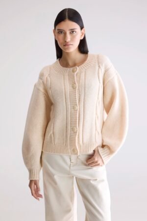 Dico chunky cardigan (252 / W / IVORY)