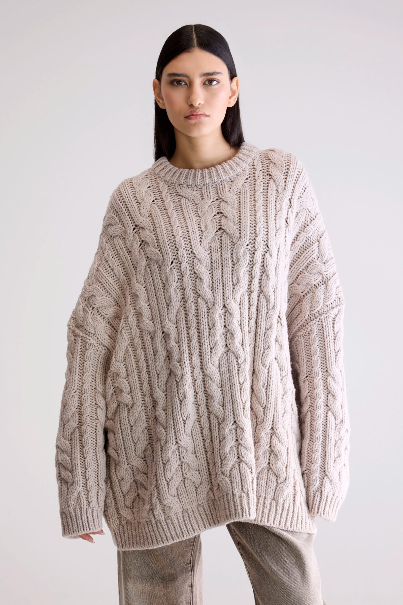 Nesk cable knit sweater (252 / W / SABLE) - Image 2